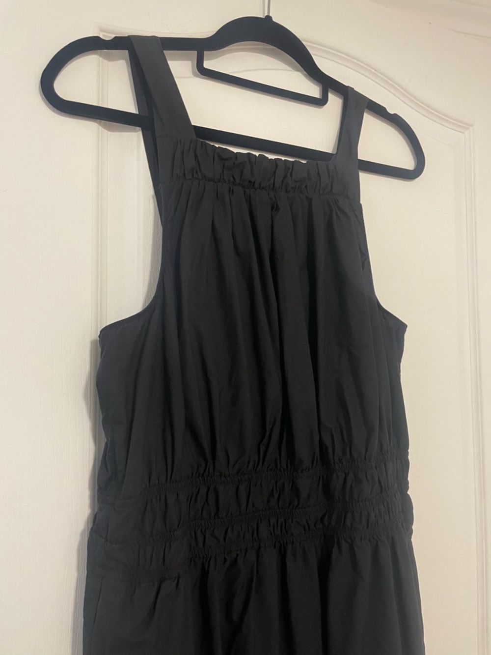 Anthropologie The Somerset Maxi Dress Poplin Halter Tiered 100% Cotton